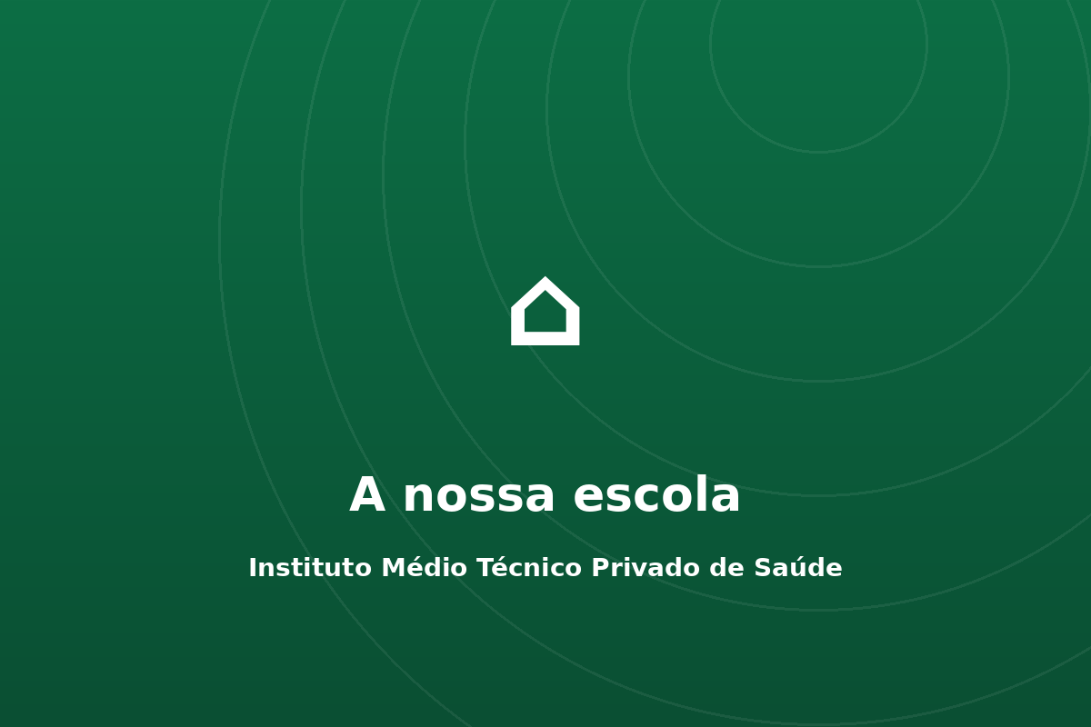 Fachada e pátio da escola